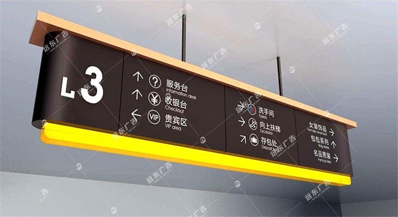 商場吊頂標識牌